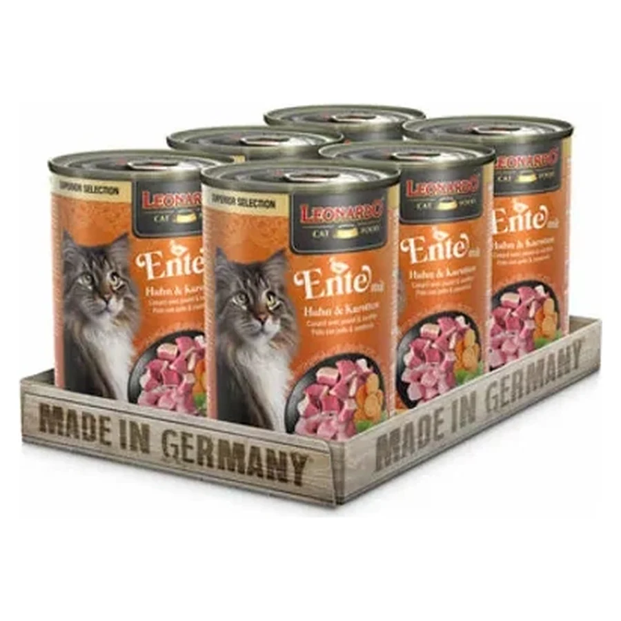 LEONARDO SUPERIOR lattina Anatra con Pollo Carote 6 x 400 gr.