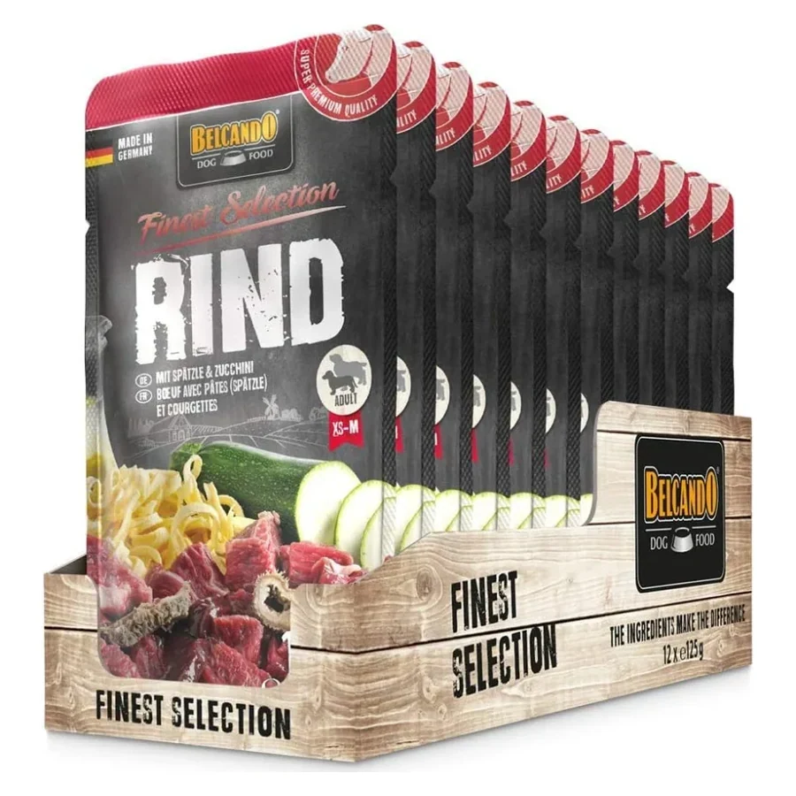 Belcando Manzo con gnocchetti di farina e zucchine 12X125 gr. (bustine) - confezione