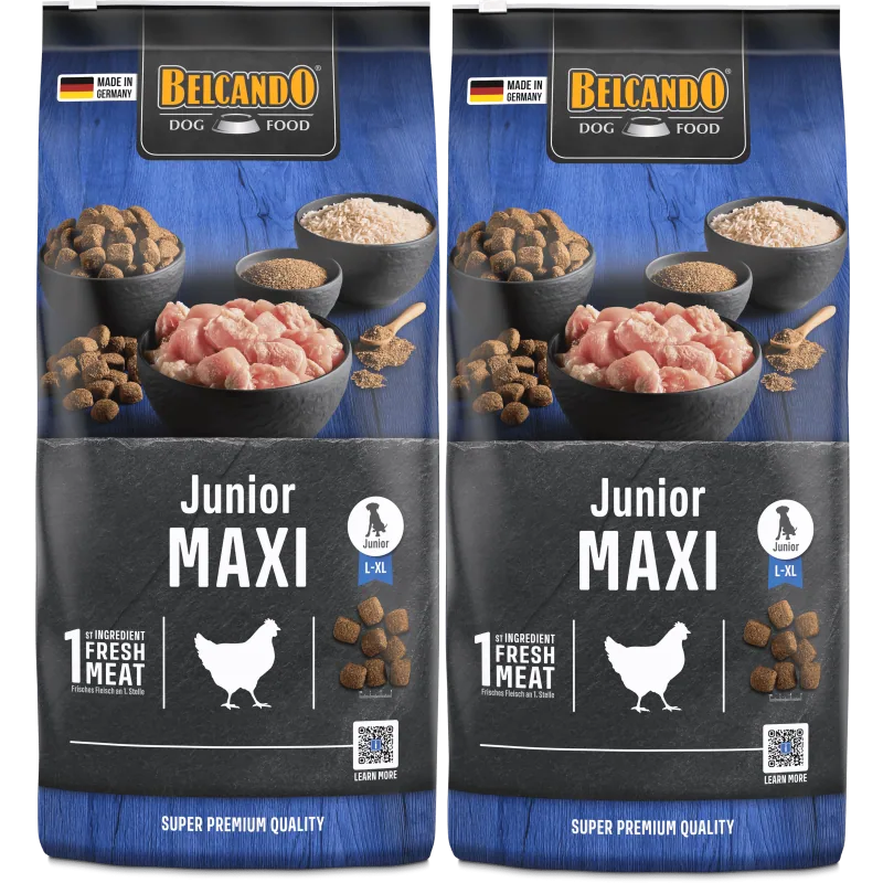 2 Sacchi di BELCANDO Junior Maxi 12,5 kg.