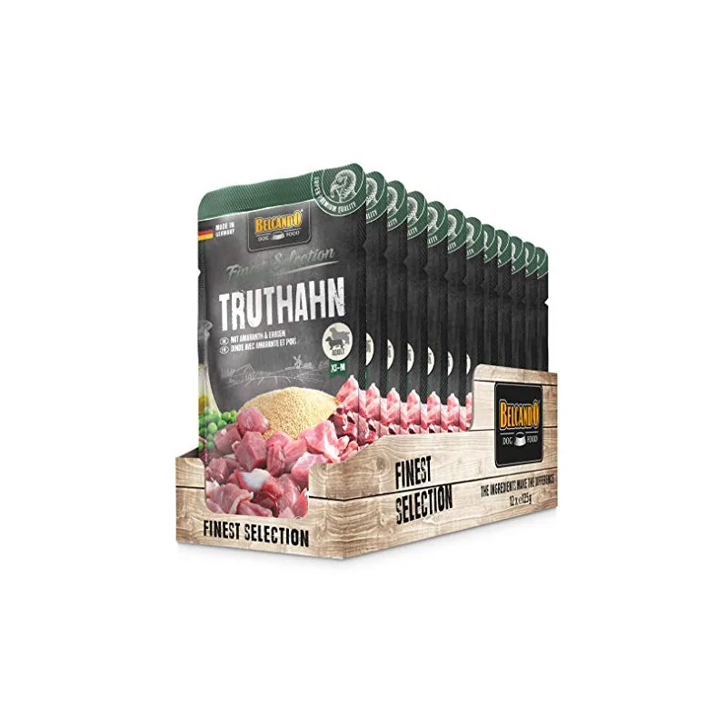 Belcando Tacchino con amaranto e piselli 12x125 gr. (bustine)