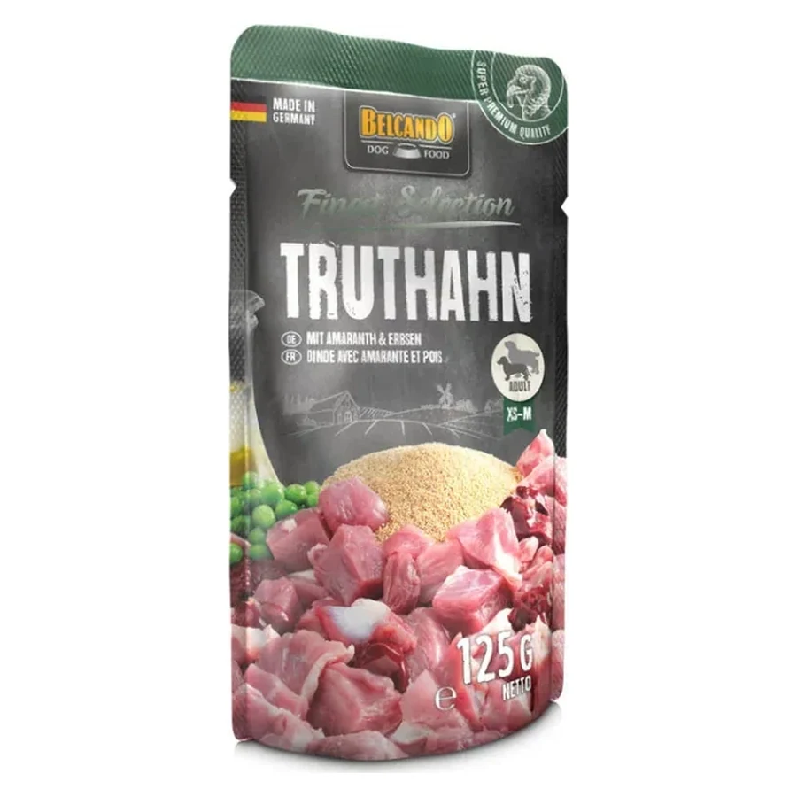 Belcando Tacchino con amaranto e piselli 125 gr. (bustine)