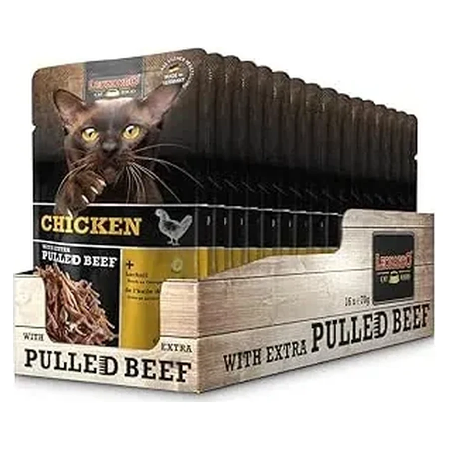 Leonardo Pollo con sfilaccetti di carne al manzo 16 x 70 gr.