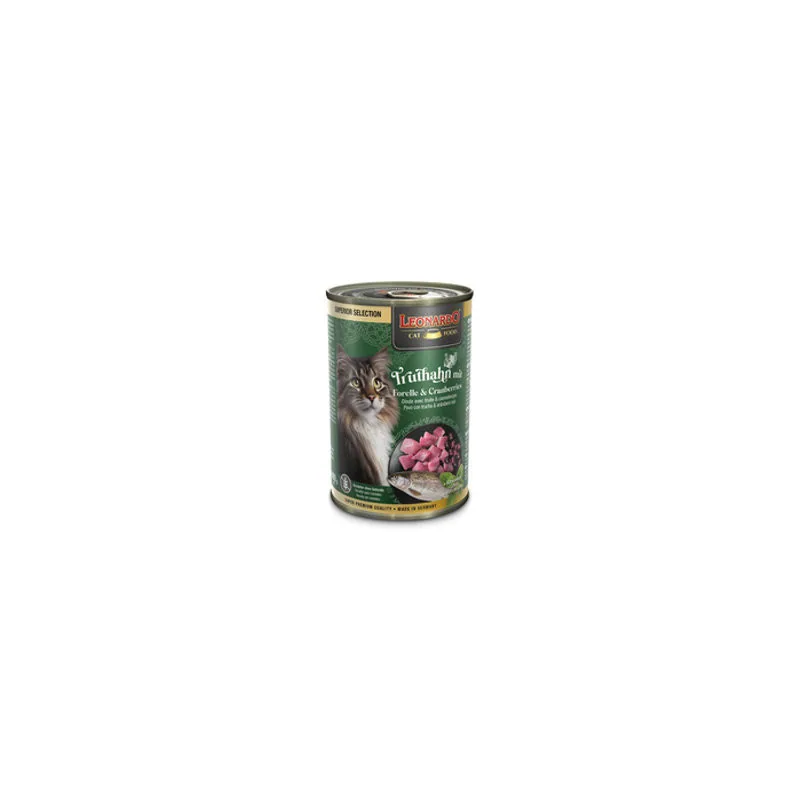 LEONARDO SUPERIOR lattina Tacchino con Trota & Mirtilli Rossi Gr 400