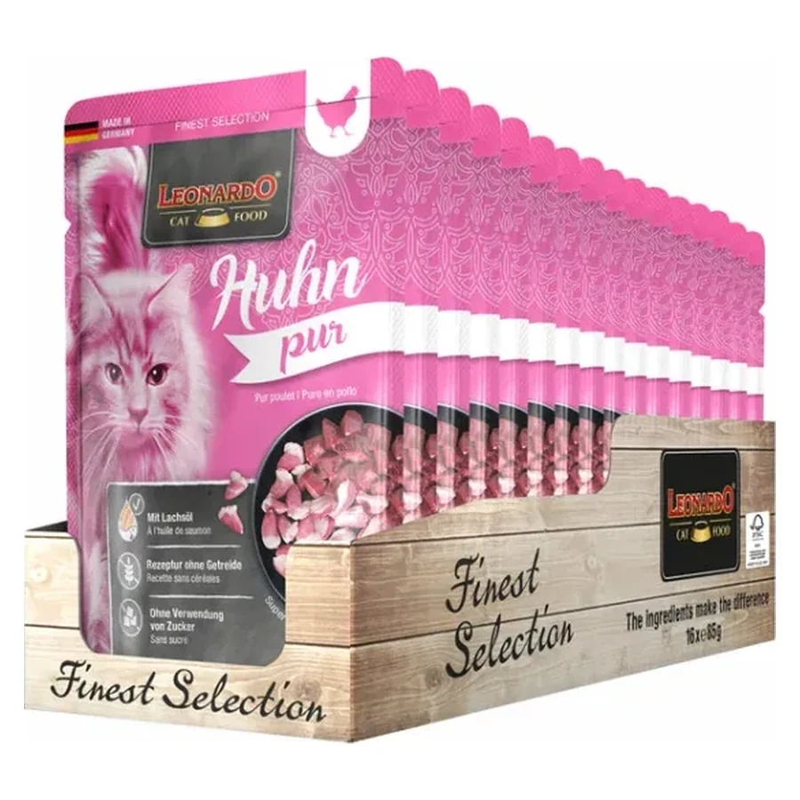 Leonardo Puro Pollo 85 gr. x 16 Bustine - confezione