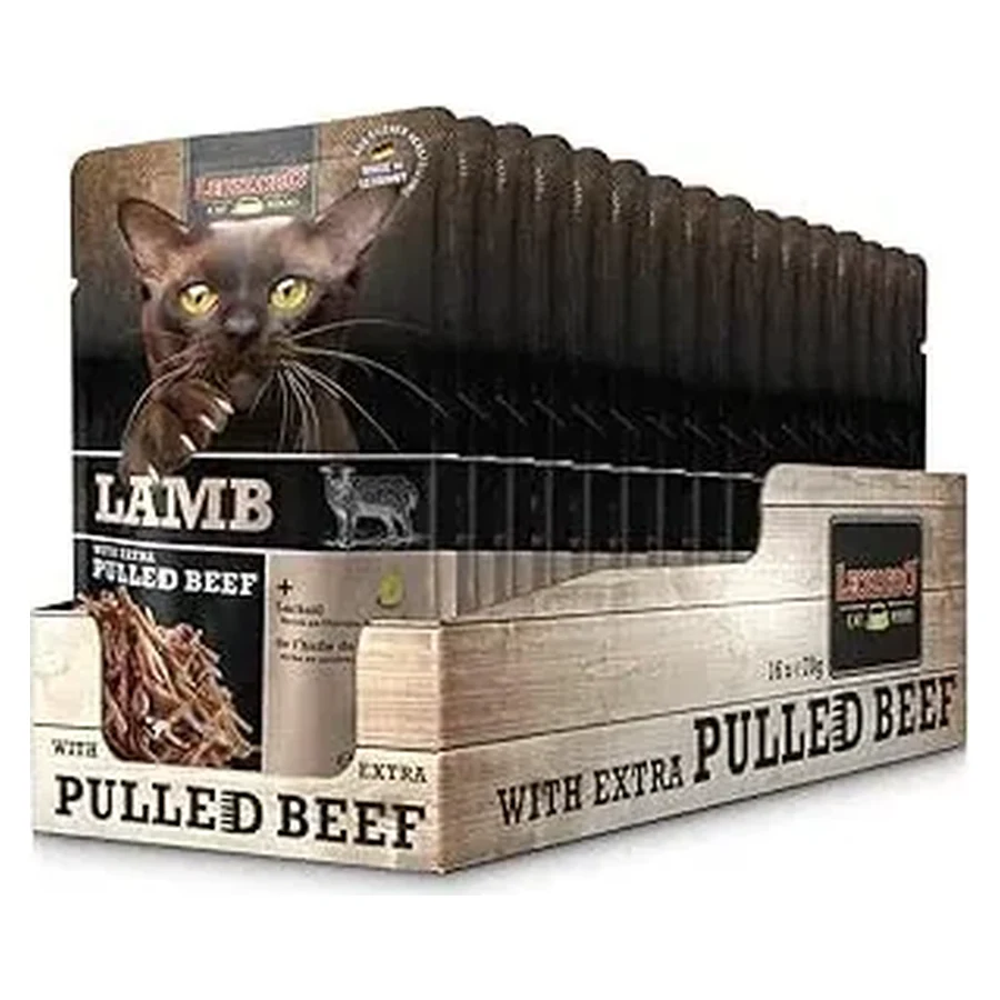 Leonardo Agnello con sfilaccetti di carne al manzo 16 x 70 gr.